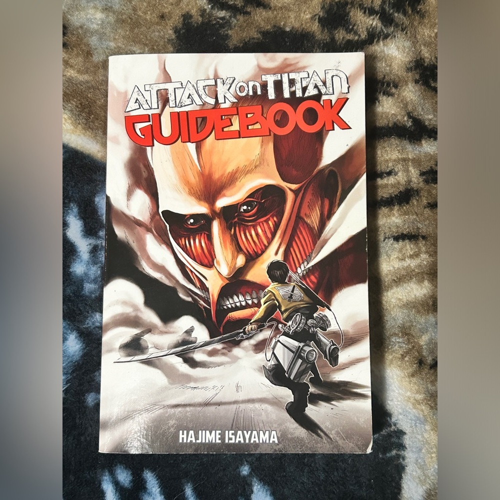 2014 Attack on Titan Anime Guidebook w/ Paper Craft Colossus Head | COMPLETE